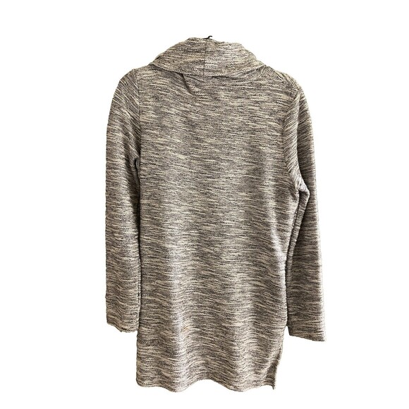 Caslon Sweater Tunic Style Cowl Neck Pullover Grey Knit Pockets Womens L - Picture 2 of 5